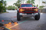 21 Offroad R Style Dual Output Fog Light Kit for HD OEM Modular Steel Bumper - 2021+ Bronco - StickerFab