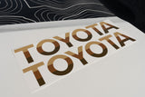 "TOYOTA" Front Grille Emblem Kit - 2024+ Land Cruiser