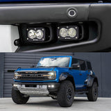 Baja Designs S2 Pro Dual Fog Pocket Light Upgrade Kit - 2021+ Bronco Raptor - StickerFab