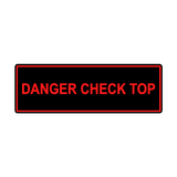 Soft Top Warning Labels - 2021+ Bronco - StickerFab