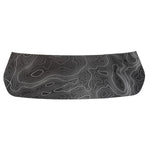 Stealth Black Topographic Map Hood Overlay (Printed Series) - 2021+ Bronco - StickerFab